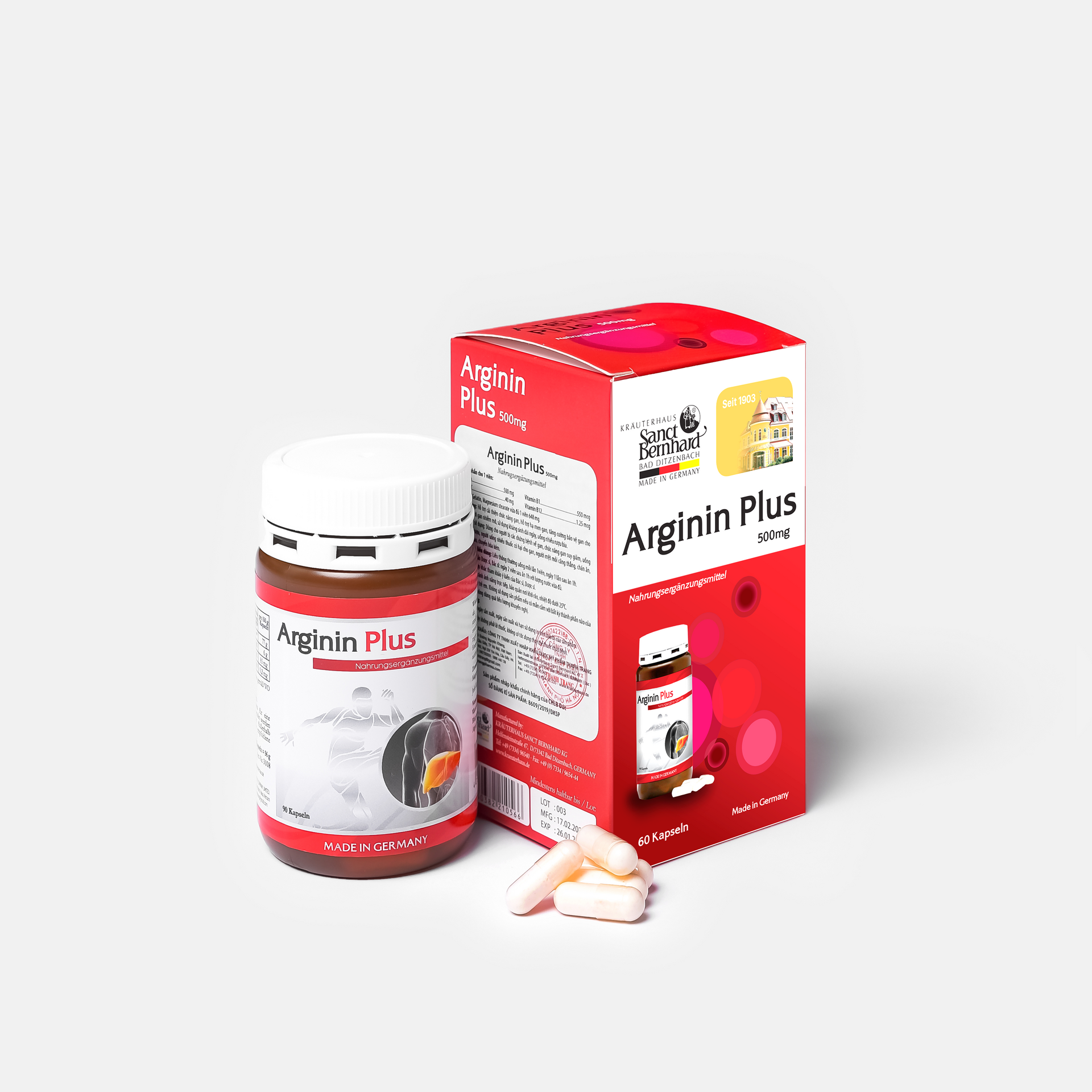 THÔNG BÁO THANH TRANG CHÍNH THỨC PHÂN PHỐI SẢN PHẨM ARGININ PLUS KAPSELN 60 VIÊN